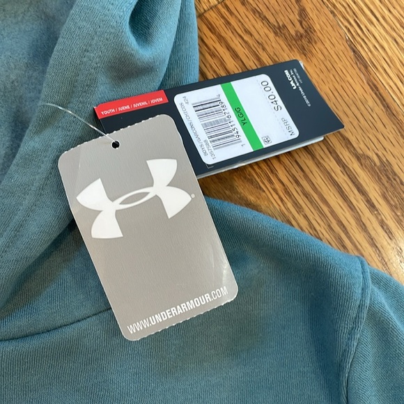 Boy’s Under Armour Fleece Hoodie/Sweatshirt. Size Large. New With Tags. - Picture 8 of 12